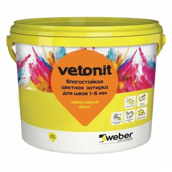 VETONIT затирка Weber.Vetonit Decor Y505 кунжут, 2 кг
