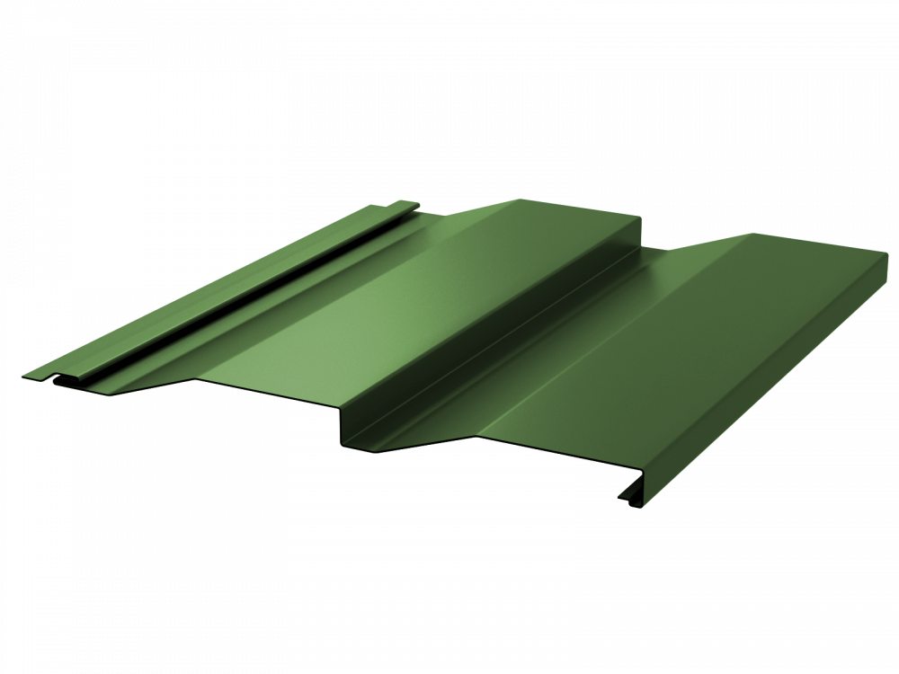 Сайдинг кораб доска 228/255 0.5 RAL6002 зеленый лист